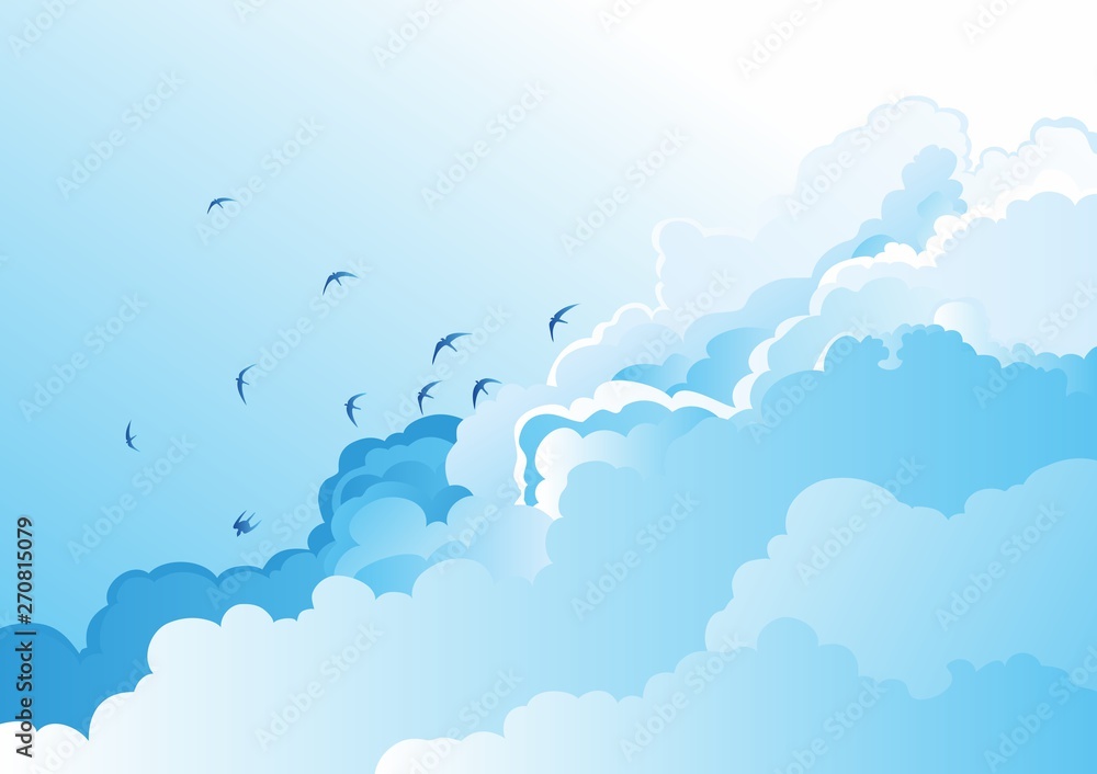 Nubes con vencejos Nubes con vencejos