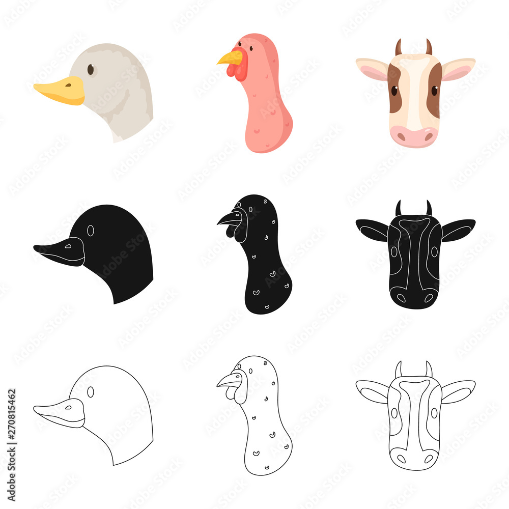 Vector design of agriculture and breeding sign. Collection of agriculture and organic stock vector illustration. Vector design of agriculture and breeding sign. Collection of agriculture and organic stock vector illustration.