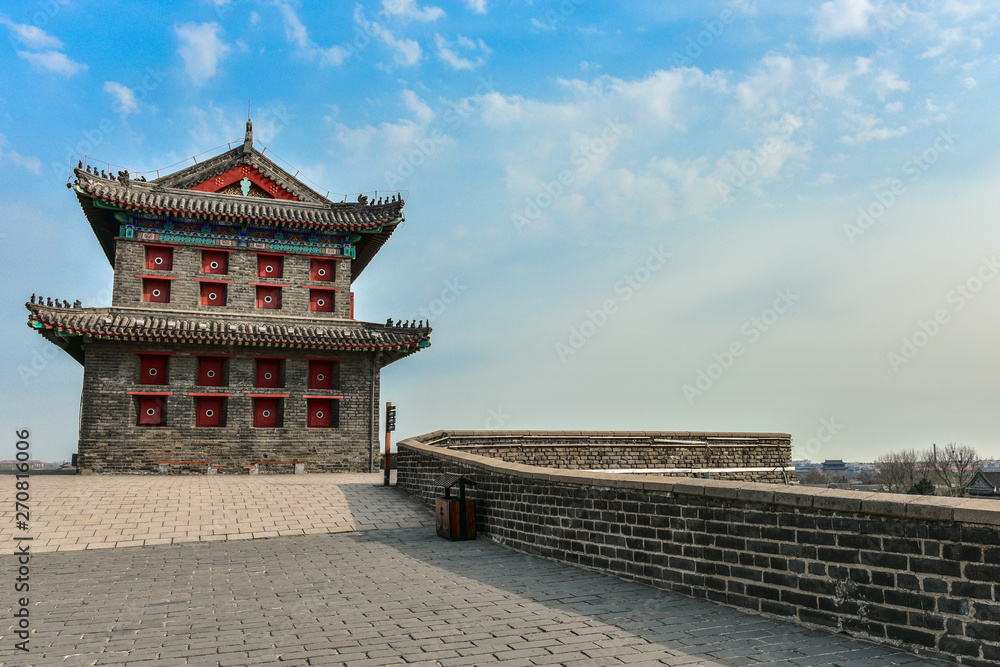 The ancient building of the Shanhaiguan arrow tower, in Hebei, Qinhuangdao, Shanhaiguan, Qinhuangdao, China. The ancient building of the Shanhaiguan arrow tower, in Hebei, Qinhuangdao, Shanhaiguan, Qinhuangdao, China.