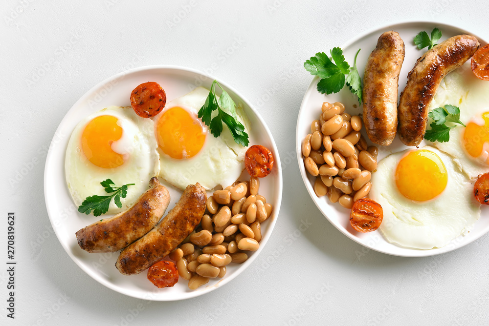 Breakfast on plate Breakfast on plate