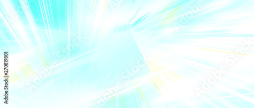 Panoramic high speed technology concept, light blue abstract background © kardd