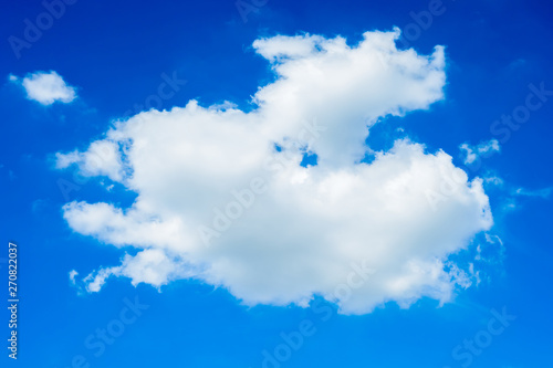 Clouds on Blue Sky Background
