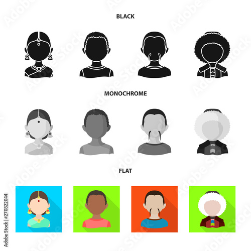 Vector illustration of imitator and resident logo. Set of imitator and culture stock vector illustration.
