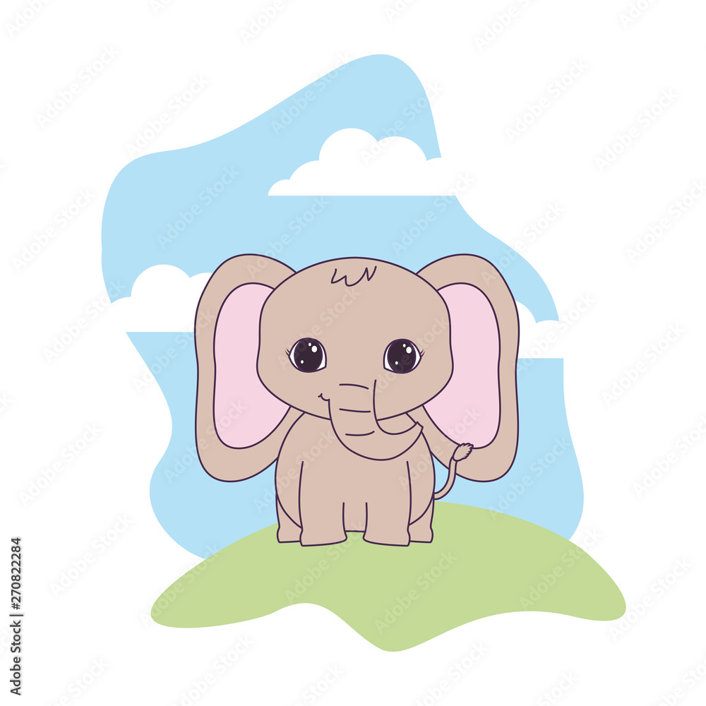 cute elephant animal in landscape natural cute elephant animal in landscape natural