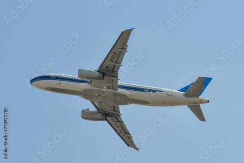 Airplane taking off from the airport