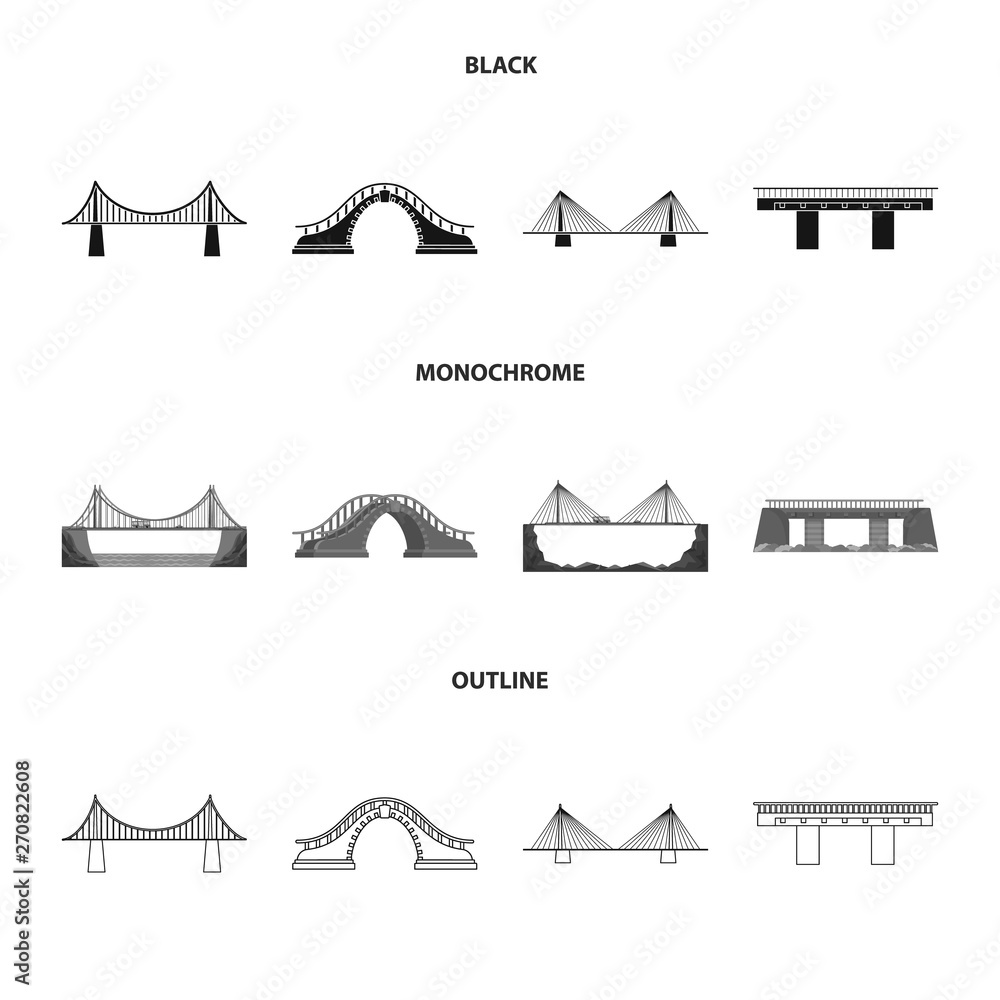 Isolated object of connection and design sign. Set of connection and side vector icon for stock. Isolated object of connection and design sign. Set of connection and side vector icon for stock.
