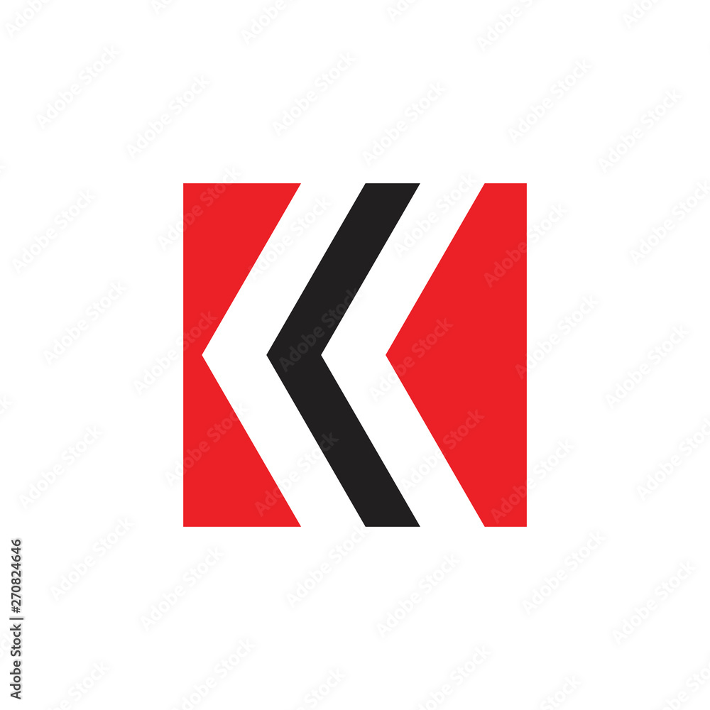 letter k simple arrow square geometric logo letter k simple arrow square geometric logo