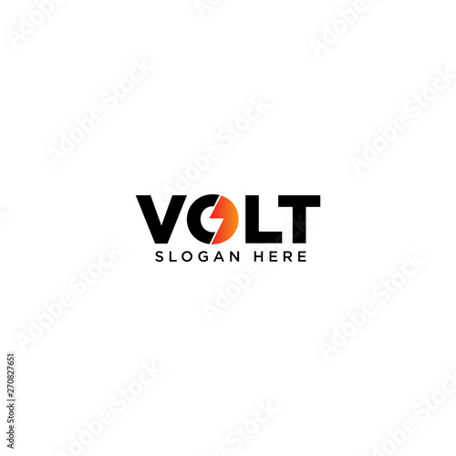 Creative Volt Logo Design Vector
