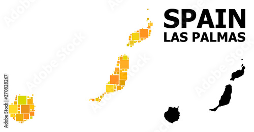 Golden Square Pattern Map of Las Palmas Province