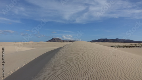 Patterns in the sand in the Natural park in Corralejo Fuerteventura Spain