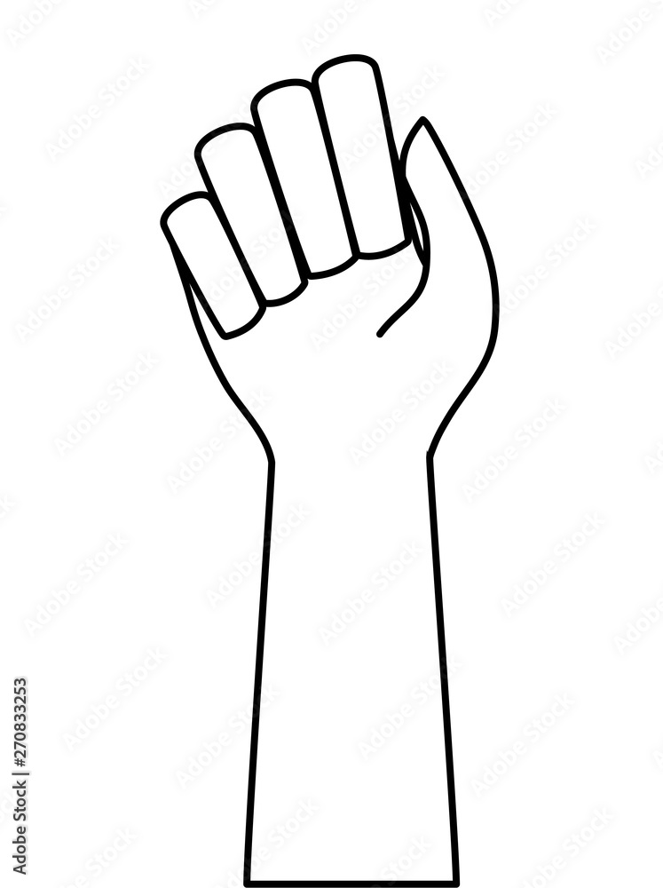 hand human fist isolated icon hand human fist isolated icon