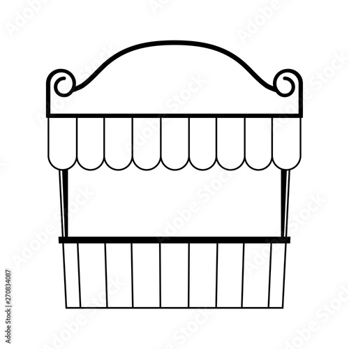 circus tent carnival isolated icon