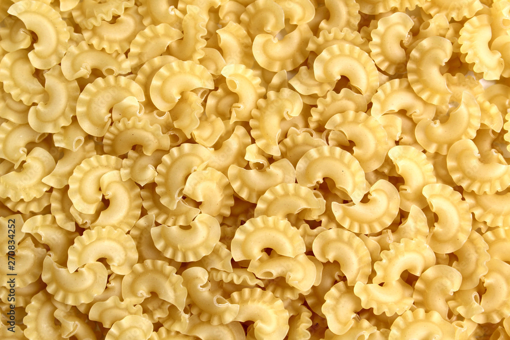Texture of pasta stacked in one pile Texture of pasta stacked in one pile