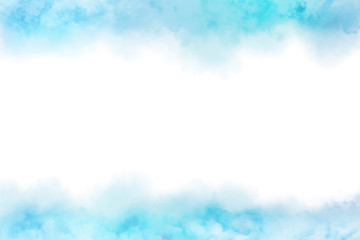 Abstract blue watercolor with cloud texture background
