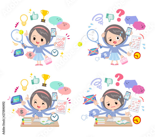 Blue clothing girl_mulch task