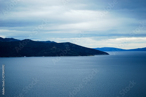 View of the Croatian islands of eastern Istria © corradobarattaphotos