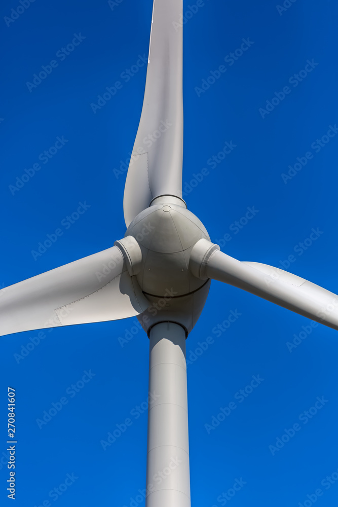 Detailed close up view of a wind turbine; generator Detailed close up view of a wind turbine; generator