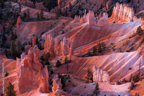 Winter Sunrise Lighting up Bryce Canyon