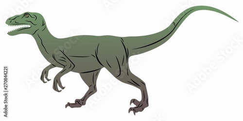isolated illustration of a raptor. vector drawing