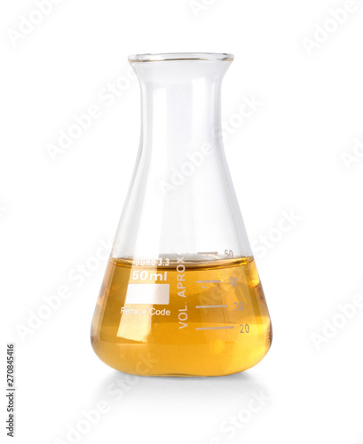 Fotografie Flask with yellow liquid