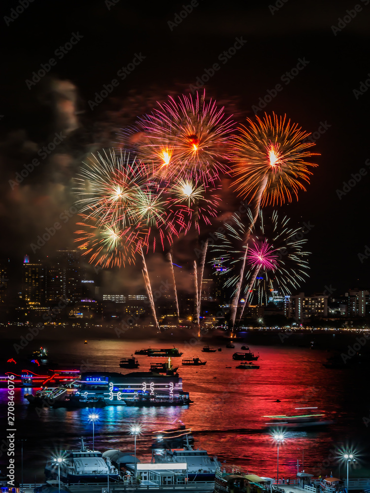 PATTAYA INTERNATIONAL FIREWORKS FESTIVAL 2019. PATTAYA INTERNATIONAL FIREWORKS FESTIVAL 2019.