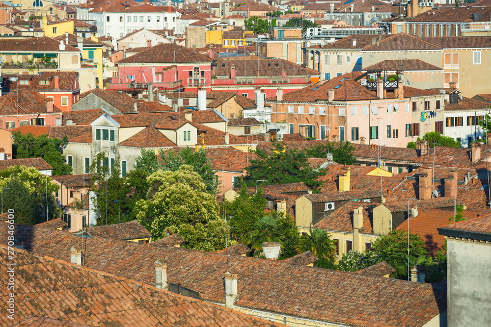 view of Venice rooftops from above