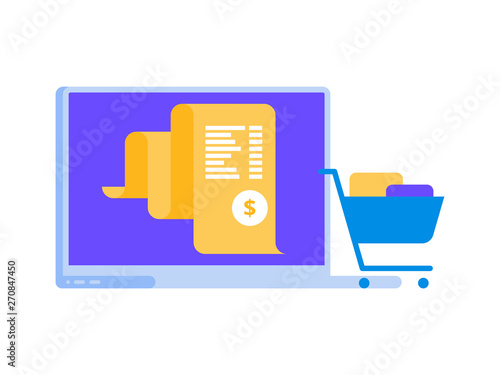 Electron bill, billing system online payment