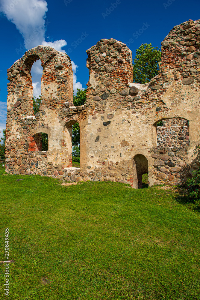 stone brick ruins of old building