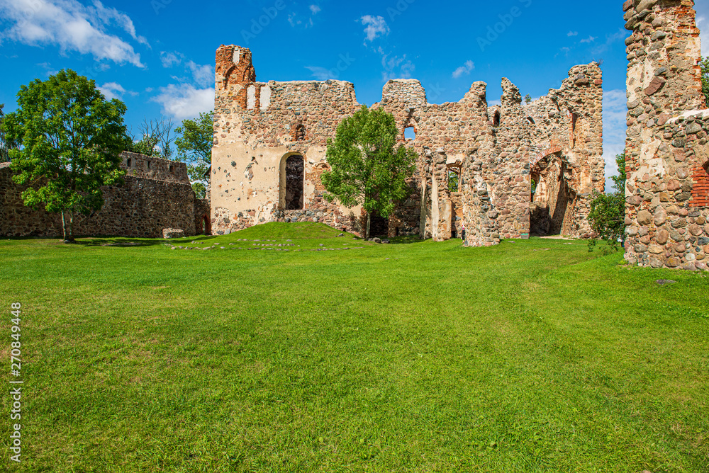 stone brick ruins of old building