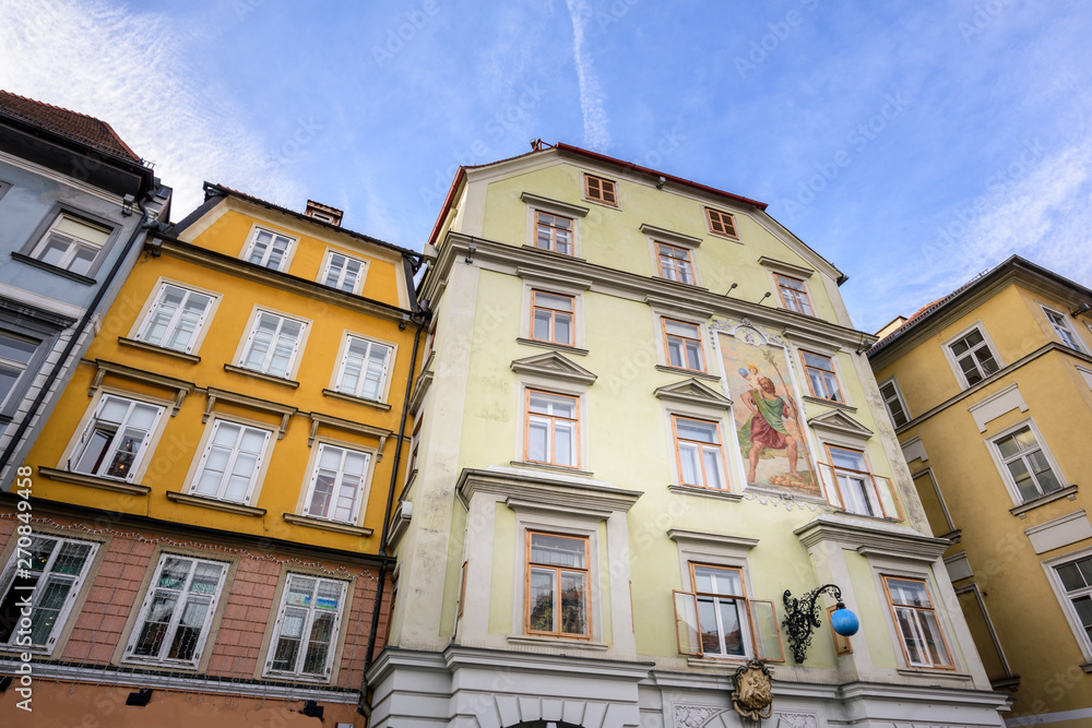 Facades of Graz, Austria. Facades of Graz, Austria.