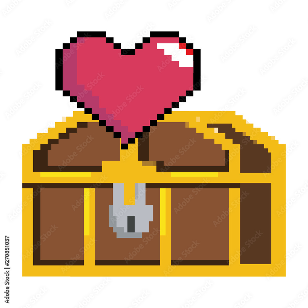 Obraz premium Isolated treasure chest design vector illustration