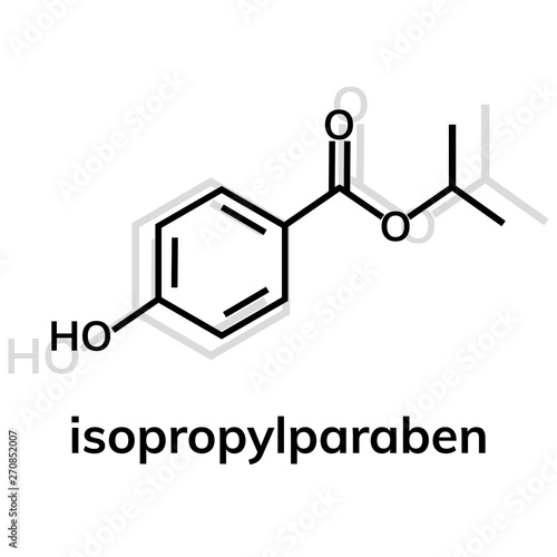 Isopropylparaben vector icon on white background