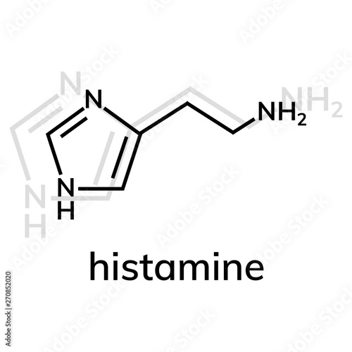 Histamine vector icon on white  bakground