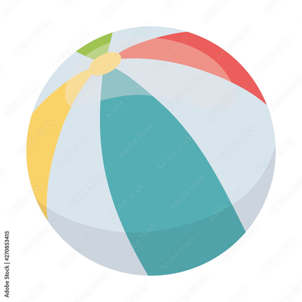 Isolated striped and summer ball design Isolated striped and summer ball design