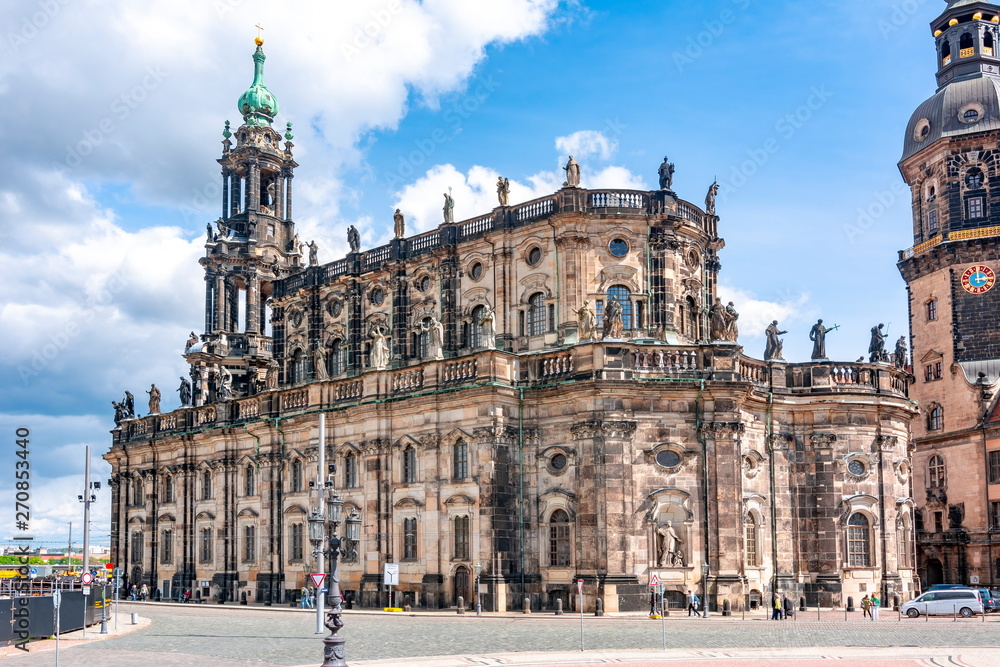 Dresden Cathedral (Katholische Hofkirche) in Germany