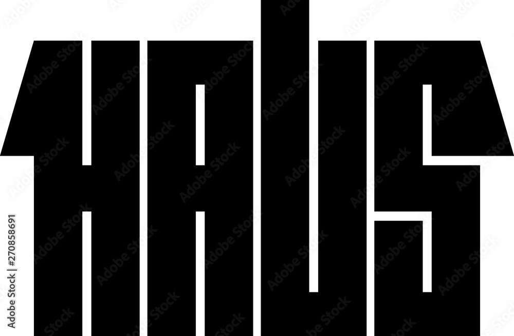 stylized word house in shape of house stylized word house in shape of house