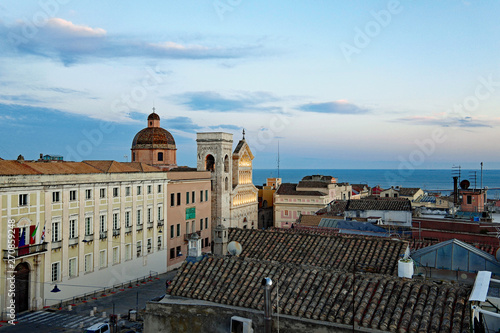 Sardinien Cagliari Blick auf den Dom Santa Maria