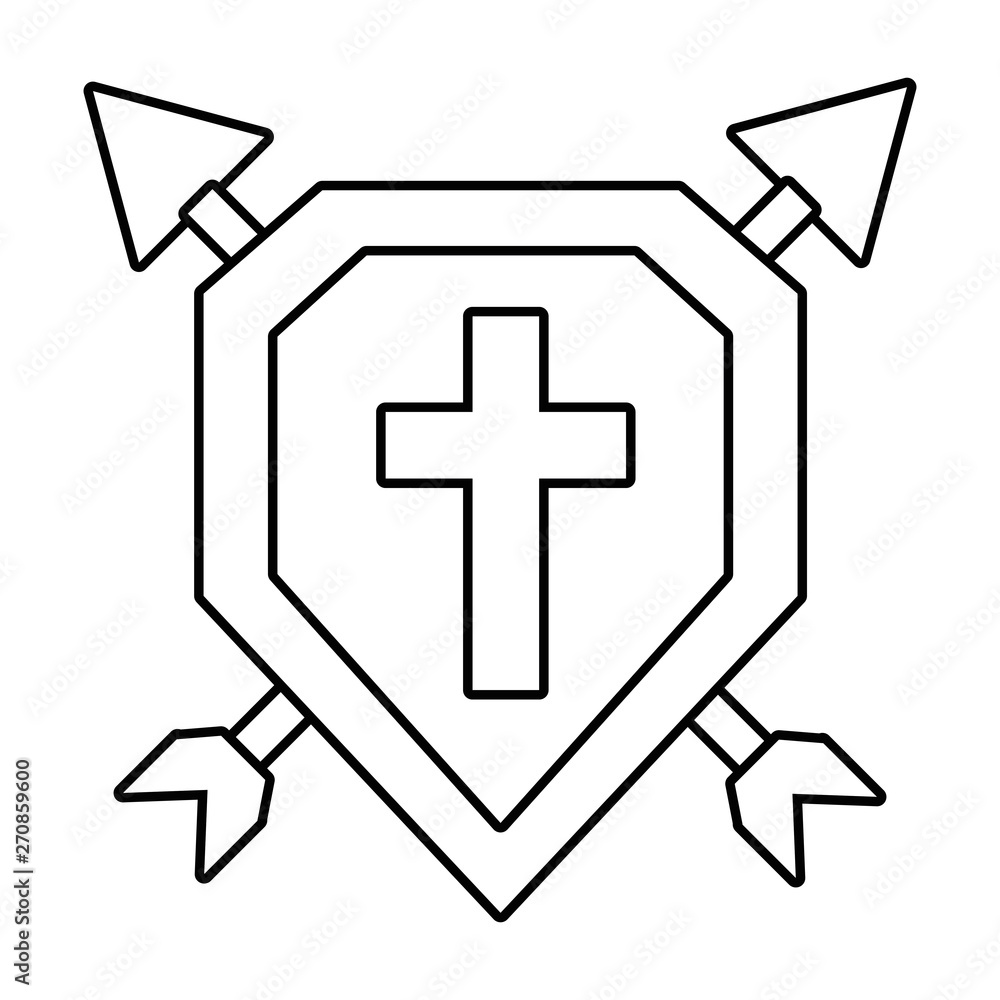 Isolated shield design vector illustration Isolated shield design vector illustration