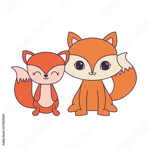 cute chipmunks animals vector illustration design