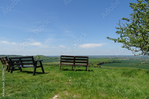 The rolling hills of the Dunstable Downs - Whipsnade, Bedfordshire, England, UK