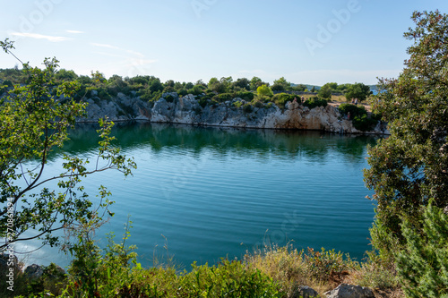 Dragon’s Eye lake in Rogoznica, Croatia