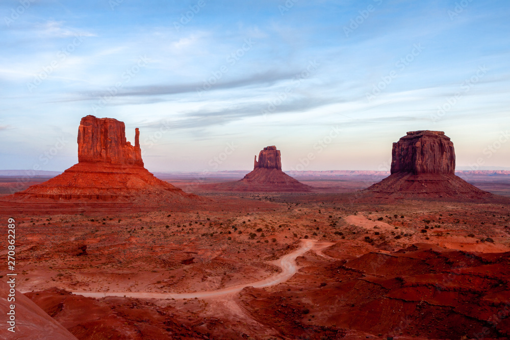 Scenic view of Monument Valley Utah USA