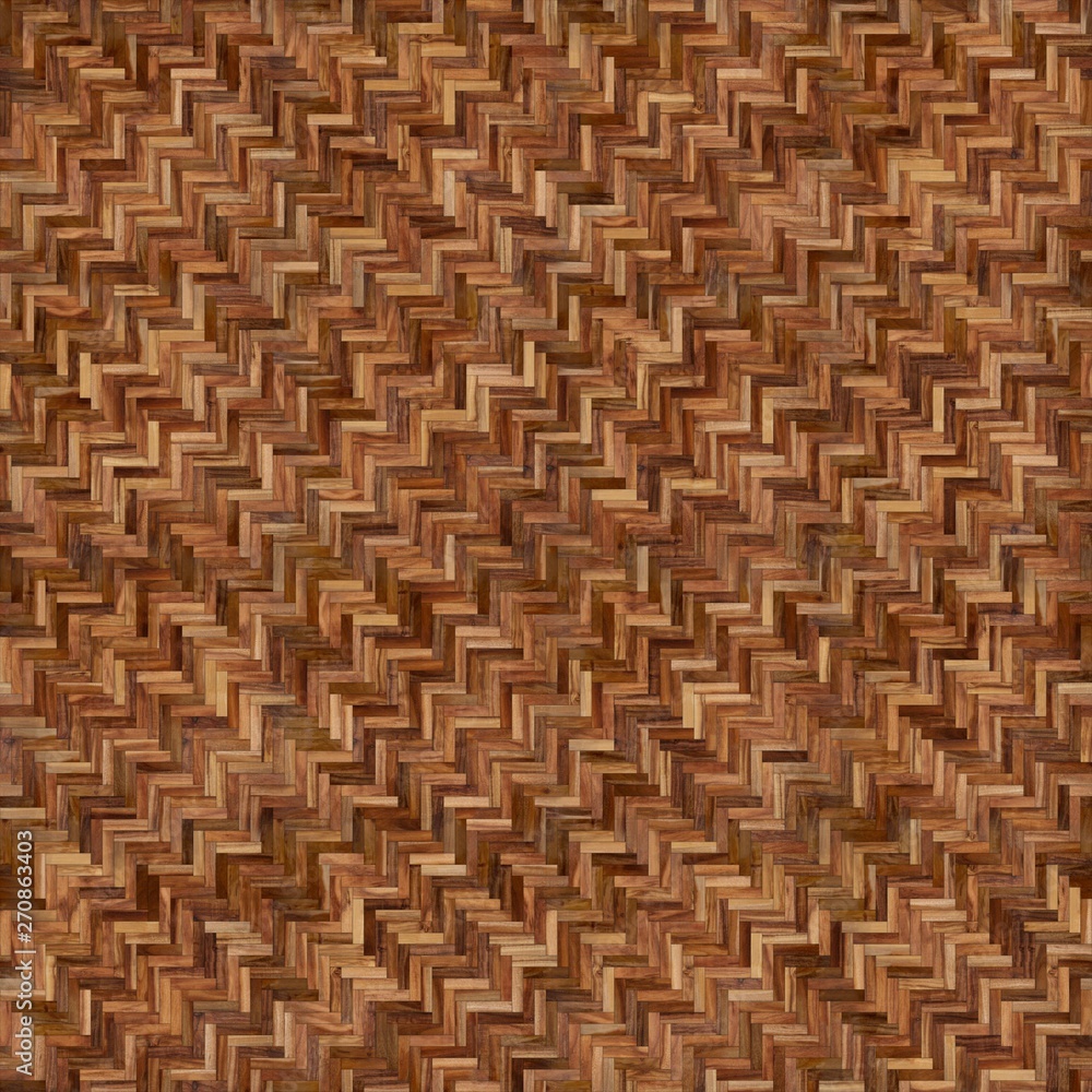Fototapeta Parquet herringbone natural acacia seamless floor texture