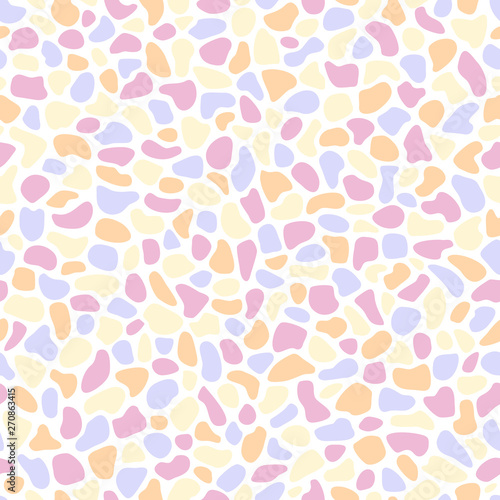 Random abstract mosaic. Seamless vector pattern. Candy colors