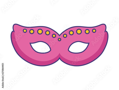 mask carnival accessory isolated icon