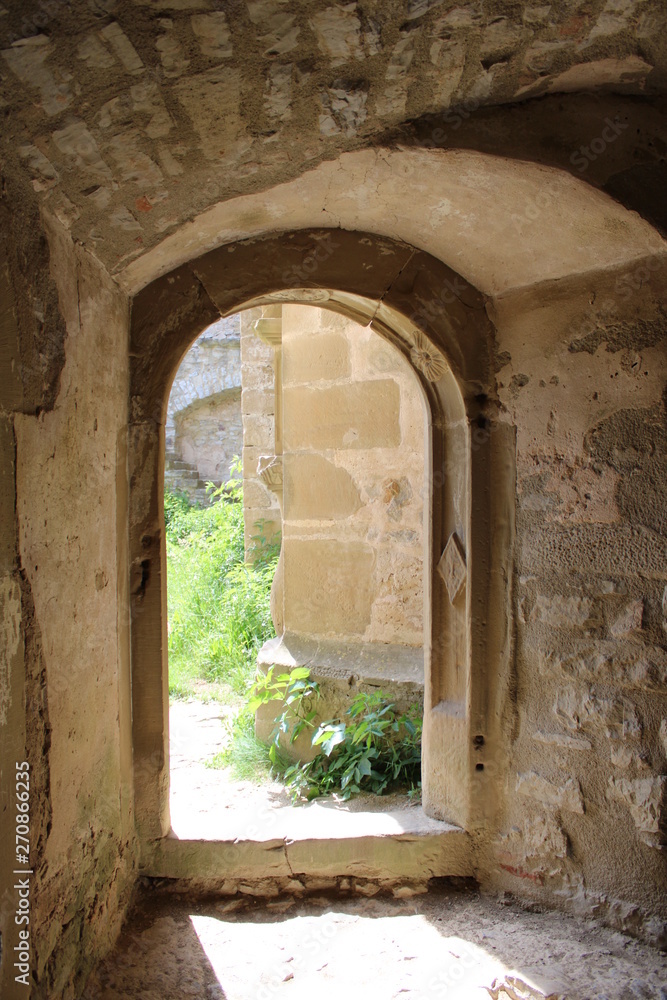 old doorway in medival castle