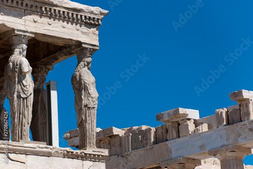 A hot day on the Acropolis of Athens, Greece, June 2019. photo