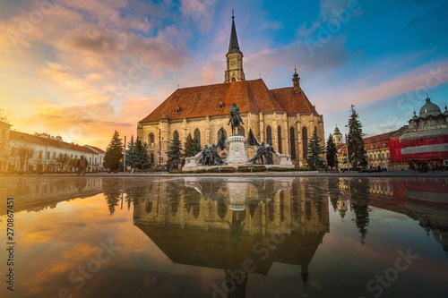 The city of Cluj-Napoca, St. Michael Church photo