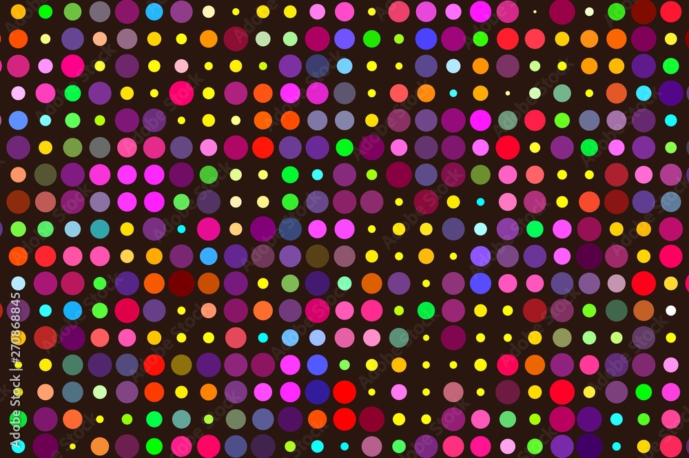 pink and purple colorful abstract backgrounds in circles and polka dots