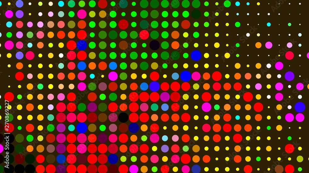 colorful abstract backgrounds in circles and polka dots